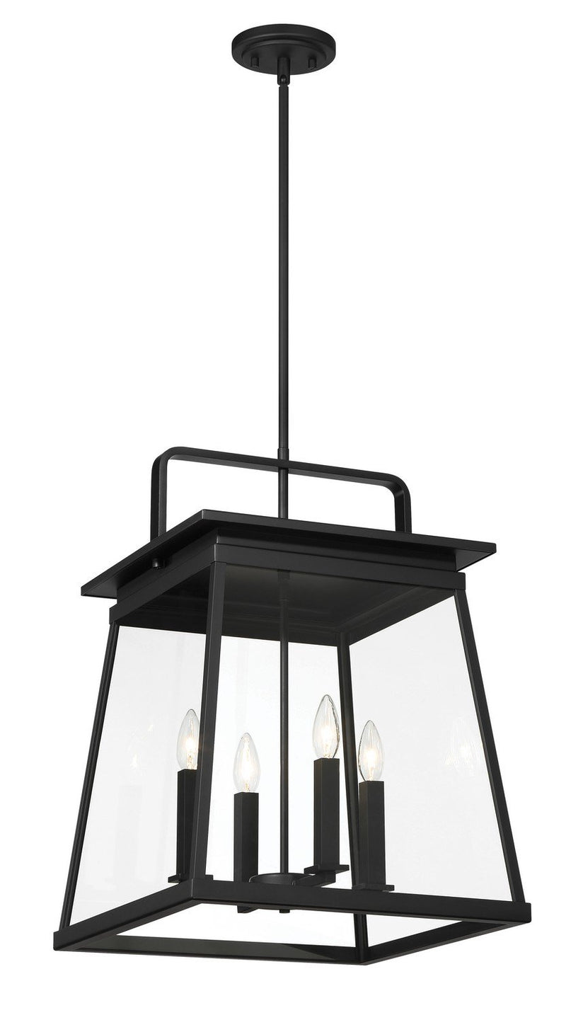 Isla Vista 4-Light Outdoor Lantern Pendant in Coal