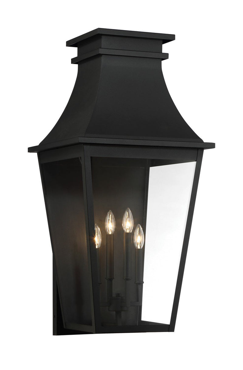 Gloucester 4-Light 16.5" Outdoor Wall Lantern in Sand Coal