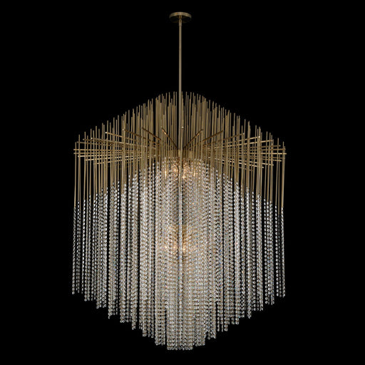 Estrella 30-Light Chandelier in Brushed Champagne Gold