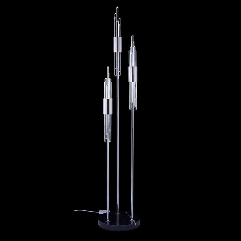 Lucca 14" Floor Lamp in Polished Chrome