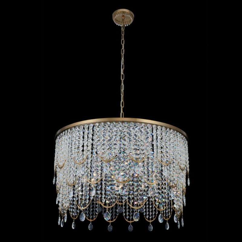 Vezzo 9-Light Chandelier in Winter Brass