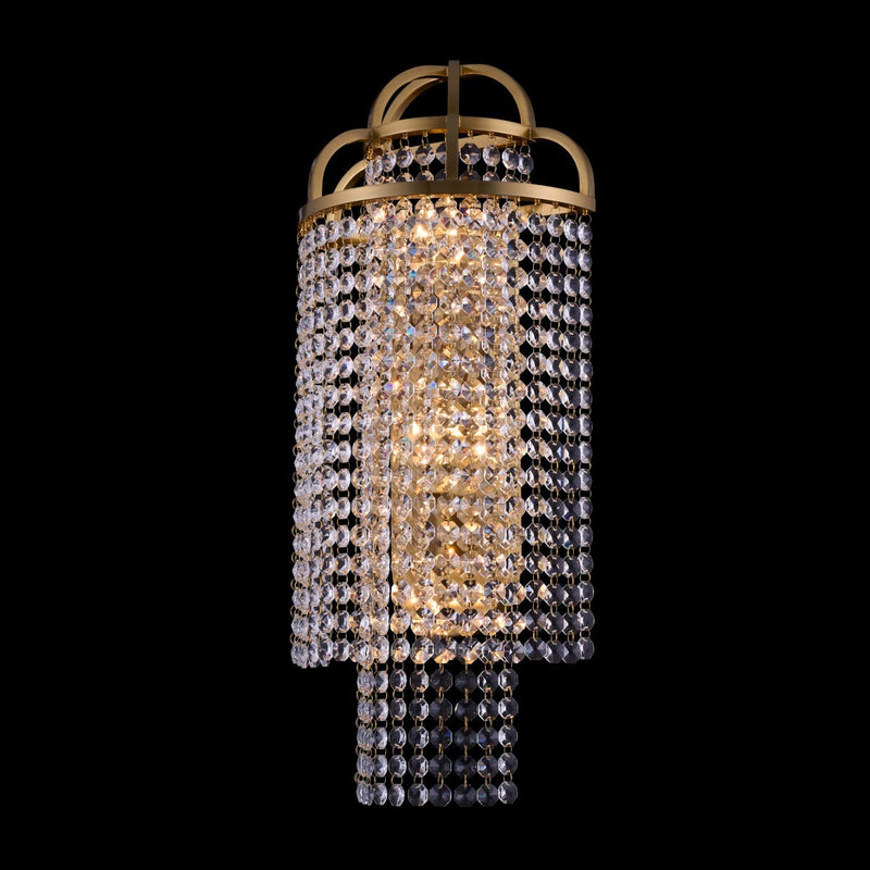 Torta 3-Light Wall Sconce in True Brass