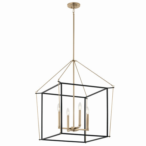 Eisley 4-Light 22.25" Lantern Pendant in Champagne Bronze