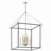 Eisley 8-Light 28.25" Lantern Pendant in Polished Nickel