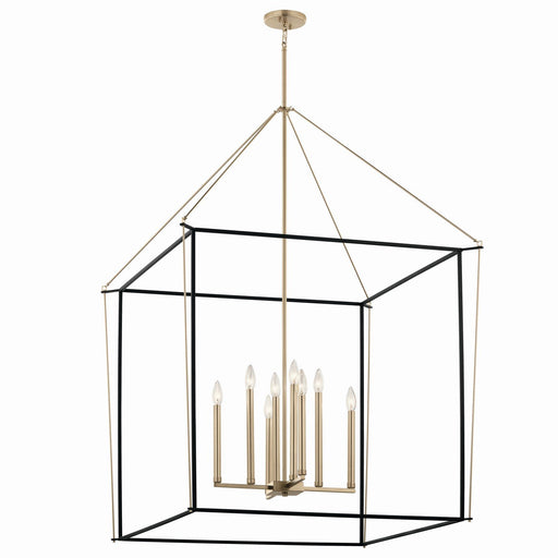 Eisley 8-Light 34.75" Lantern Pendant in Champagne Bronze