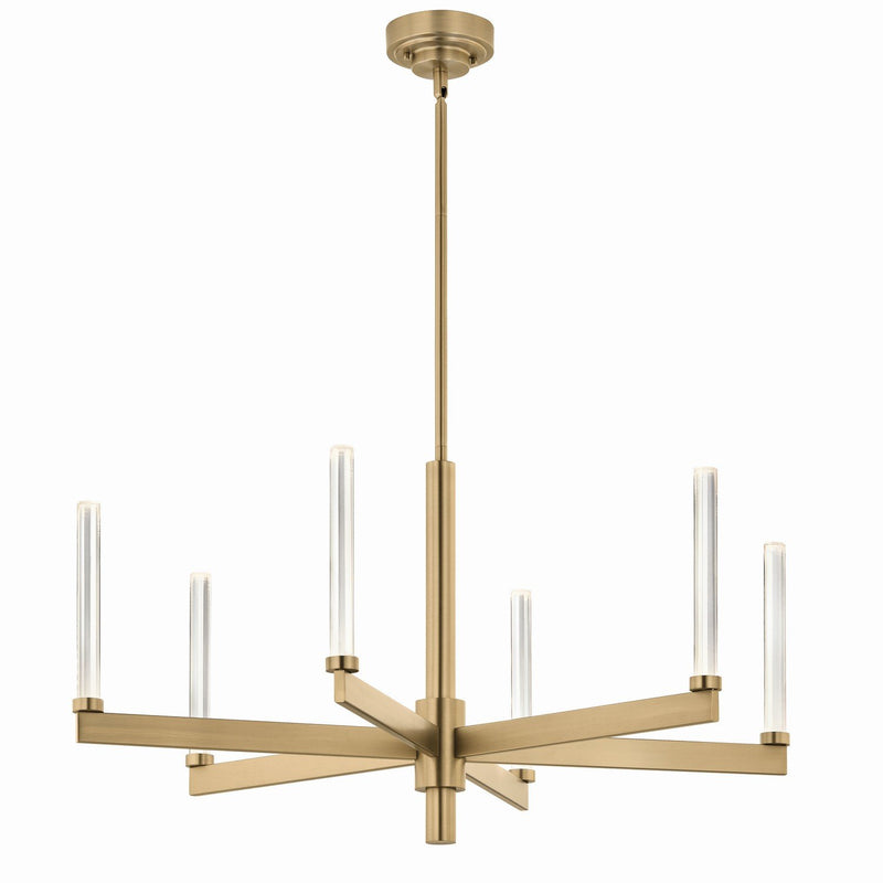 Sycara 6-Light Chandelier in Champagne Bronze