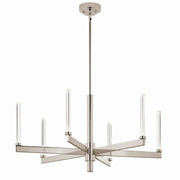 Sycara 6-Light Chandelier in Polished Nickel