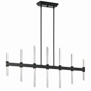 Sycara 14-Light Linear Chandelier in Black
