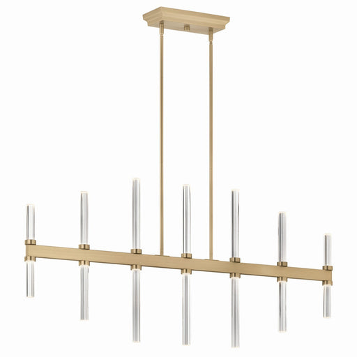 Sycara 14-Light Linear Chandelier in Champagne Bronze