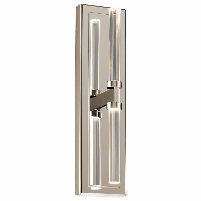 Sycara 2-Light Wall Sconce in Polished Nickel