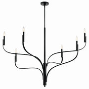 Livadia 6-Light 47" Chandelier in Black