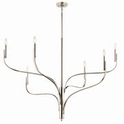 Livadia 6-Light 47" Chandelier in Polished Nickel
