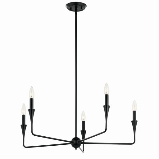 Alvaro 5-Light Chandelier in Black