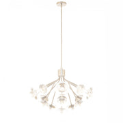 Silvarious 16-Light Convertible Chandelier in Champagne Bronze