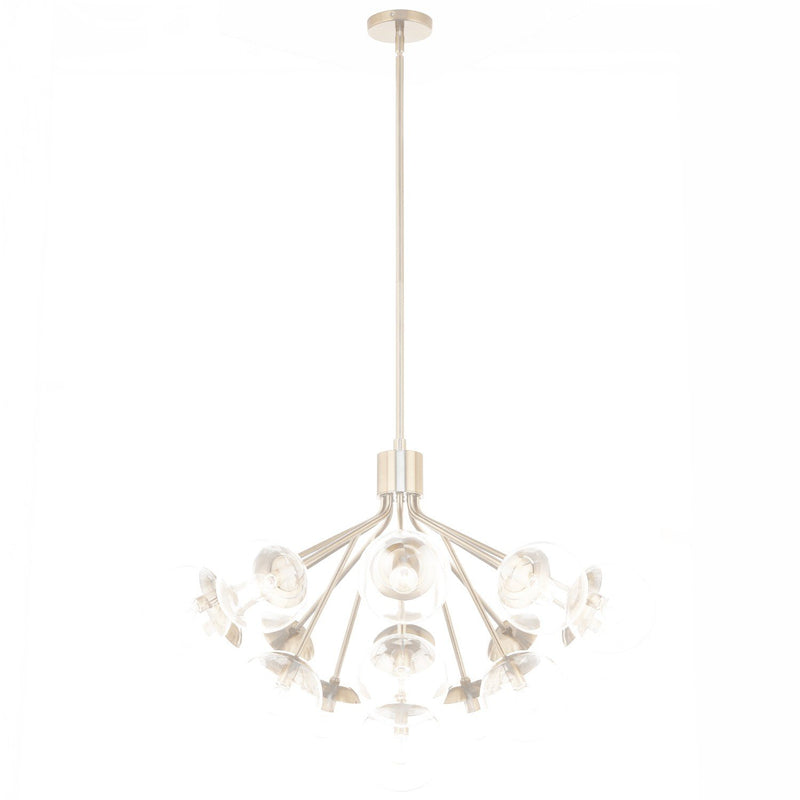 Silvarious 16-Light Convertible Chandelier in Champagne Bronze