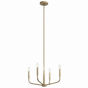 Madden 4-Light Convertible Chandelier in Champagne Bronze