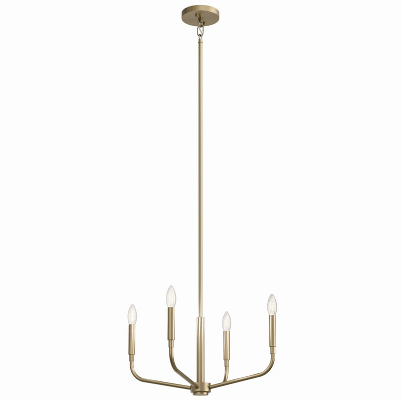 Madden 4-Light Convertible Chandelier in Champagne Bronze