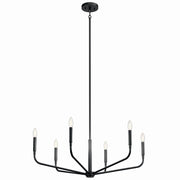 Madden 6-Light 32" Chandelier in Black