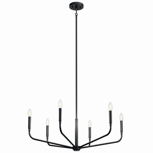 Madden 6-Light 32" Chandelier in Black