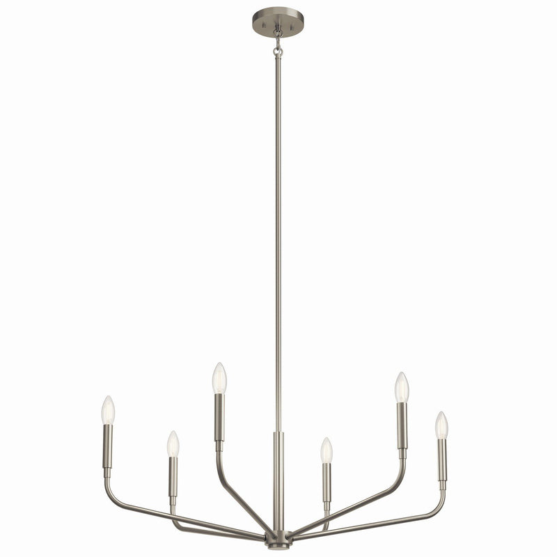 Madden 6-Light 32" Chandelier in Brushed Nickel