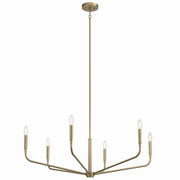 Madden 6-Light 38" Chandelier in Champagne Bronze