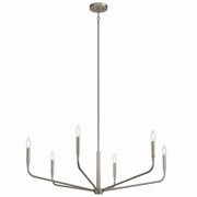 Madden 6-Light 38" Chandelier in Brushed Nickel