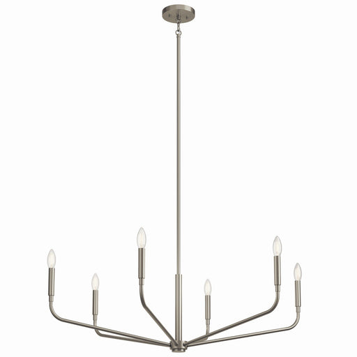 Madden 6-Light 38" Chandelier in Brushed Nickel