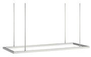 Stagger Halo 50 Linear Pendant in Polished Stainless Steel