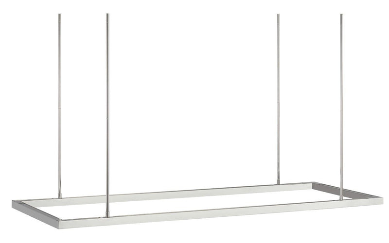Stagger Halo 50 Linear Pendant in Polished Stainless Steel