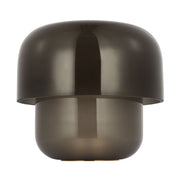 Bolete Accent Table Lamp in Seeded Smoke Hand Rubbed Antique Brass