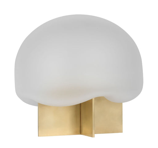 Fio Accent Table Lamp in Clear Etched Hand Rubbed Antique Brass