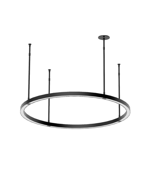 Stagger 30-Inch Round Pendant in Nightshade Black