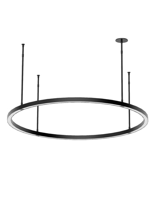Stagger 36-Inch Round Pendant in Nightshade Black
