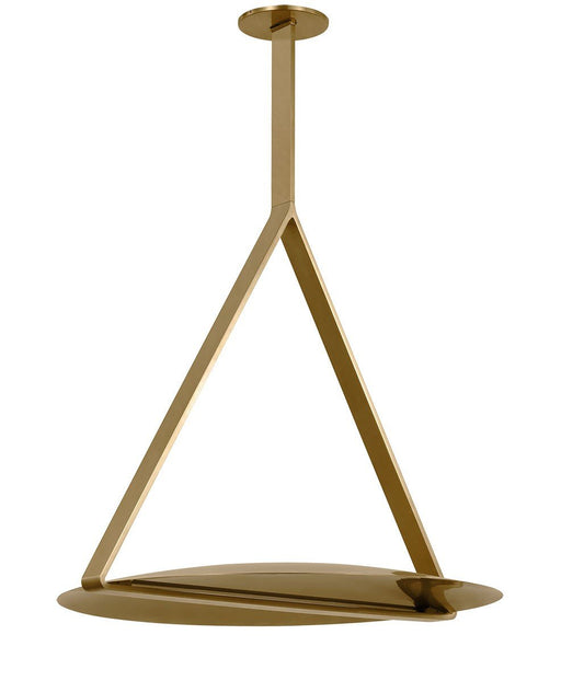 Cymbal X-Large Pendant in Natural Brass