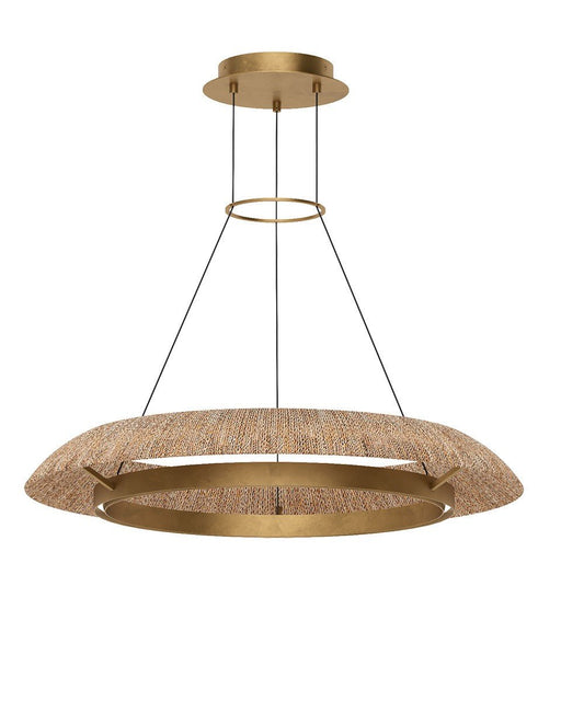 Noa Medium Pendant in Natural Hand Rubbed Antique Brass