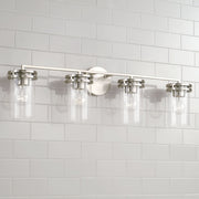 Fuller 4-Light Bath Vanity Light in Brushed Nickel