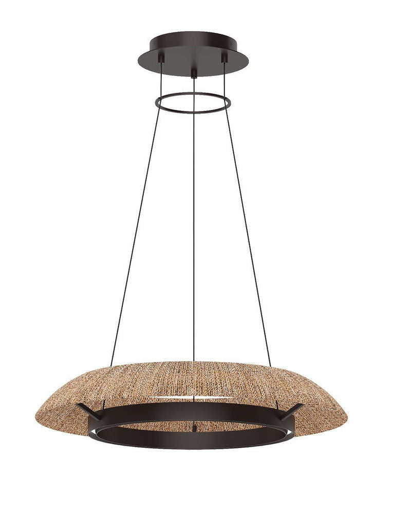 Noa Small Pendant in Natural Bronze