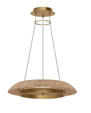Noa Small Pendant in Natural Hand Rubbed Antique Brass