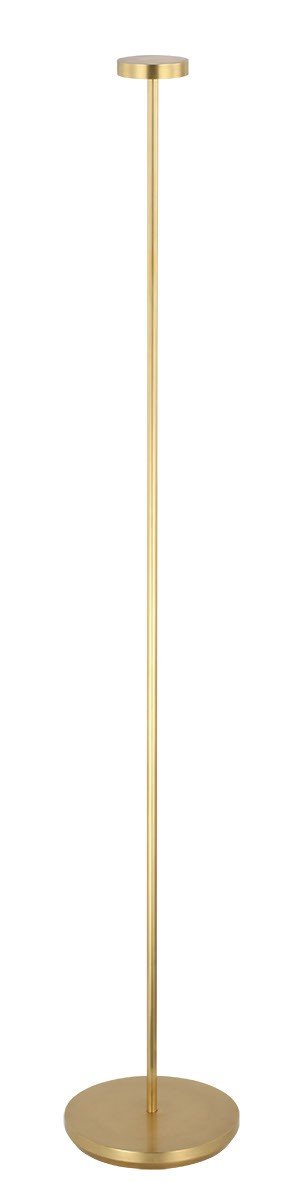Moneta Medium Rechargeable Floor Lamp in Hand Rubbed Antique Brass