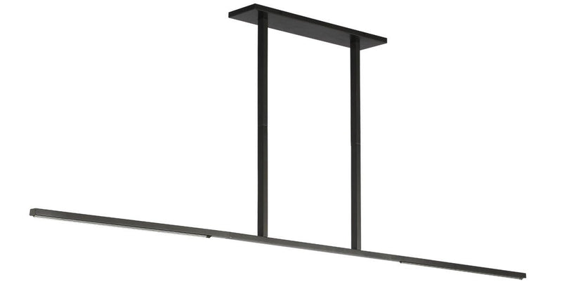 Cityscape X-Large 2-Light Linear Pendant in Clear Crystal Bronze