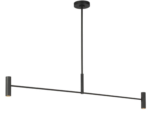 Ponte Large 4-Light Linear Pendant in Nightshade Black