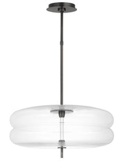 Shakkei Double X-Large Pendant in Clear Bronze