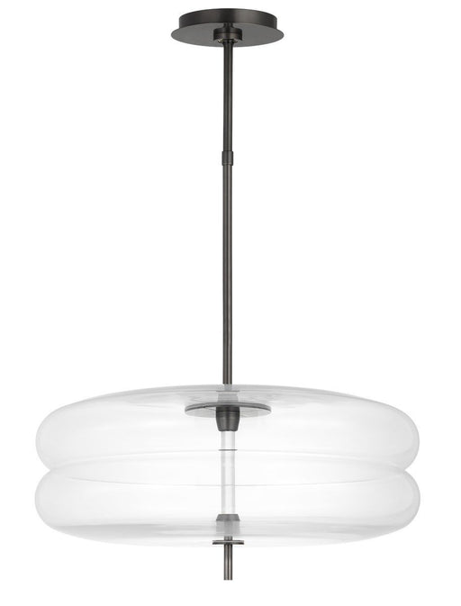 Shakkei Double X-Large Pendant in Clear Bronze