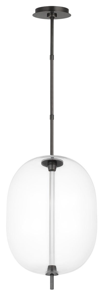 Heian Medium Pendant in Clear Bronze