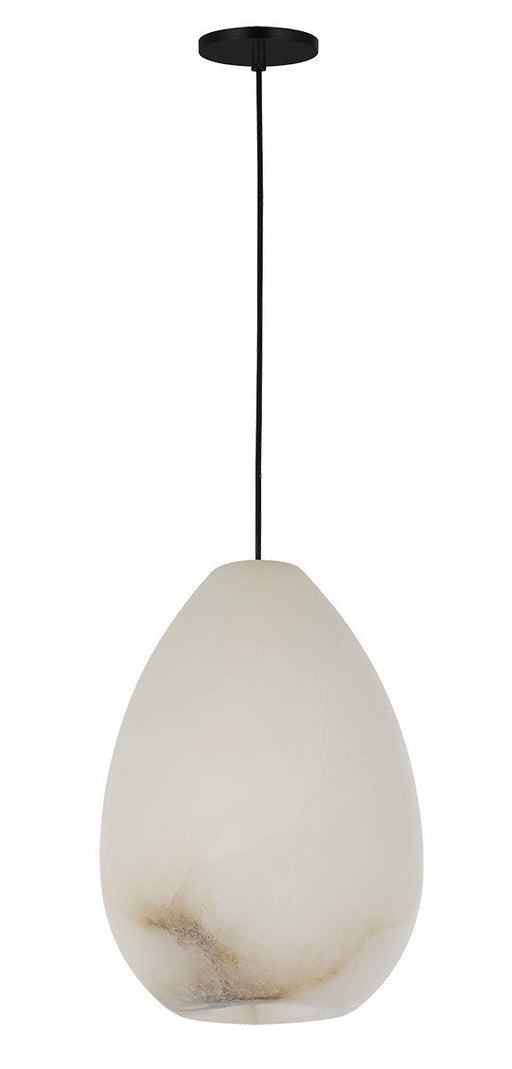 Alina Alabaster Small Pendant in Alabaster Nightshade Black
