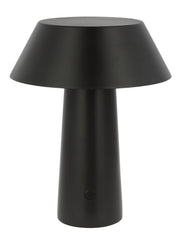 Sesa Short Accent Rechargeable Table Lamp in Black