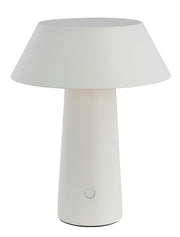Sesa Short Accent Rechargeable Table Lamp in Matte White
