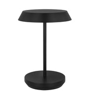 Tepa Short Accent Rechargeable Table Lamp in Black with Aluminum or Brass Glass