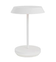 Tepa Short Accent Rechargeable Table Lamp in Matte White with Aluminum or Brass Glass
