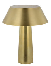 Sesa Accent Rechargeable Table Lamp in Hand Rubbed Antique Brass